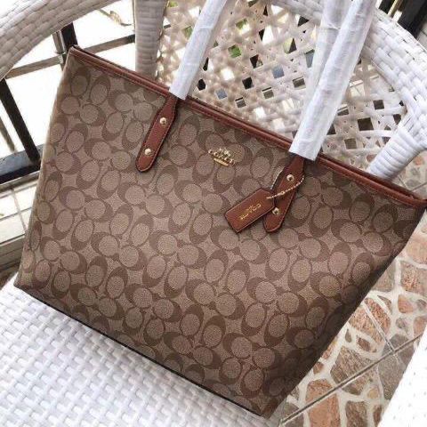 WhatsApp Image 2023-07-28 at 22.48.45 Coach Apricot Tan City Tote Bag (With Box)