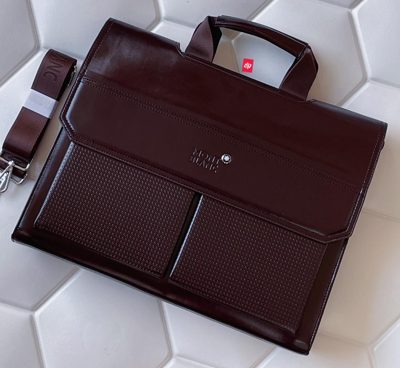 WhatsApp Image 2023-09-01 at 17.41.22 Montblanc Coffee Laptop Bag