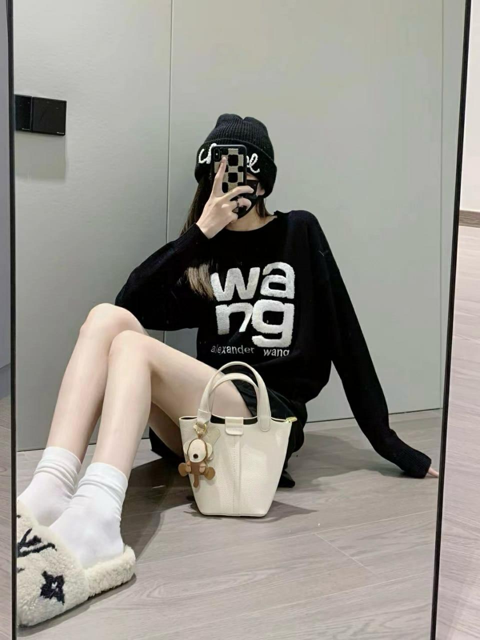 Alexander Wang Black Knitted Full Sleeve Warm Pullover