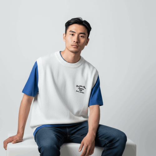 Photoroom_20251012_014120 Christian Dior White Sleeveless Warm Sweater