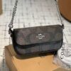 Coach Hailey Coffee Black shoulder Bag (With Box)