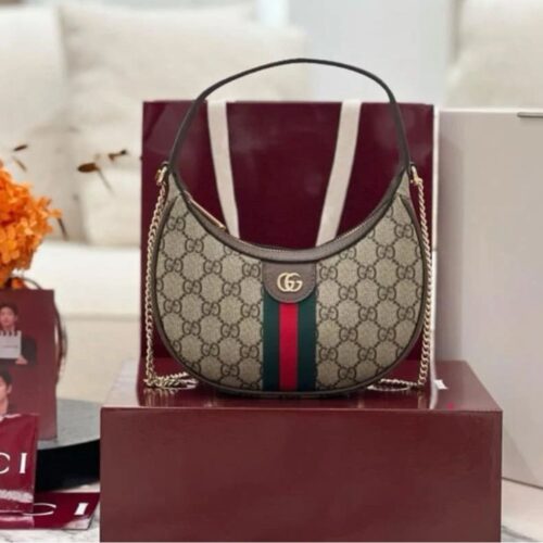 WhatsApp Image 2025-09-19 at 2.10.09 PM Gucci Ophidia Khaki Small Shoulder Bag (With Box)