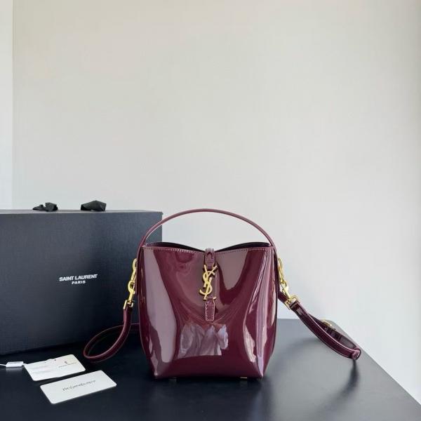 WhatsApp Image 2025-09-19 at 5.23.28 PM Ysl Le 37 Burgundy Bucket Bag (With Box)